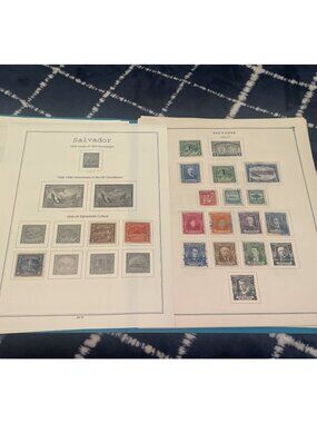 137 Vintage El Salvador Stamp 1891-1969 Official Airmail Overprints Collection P